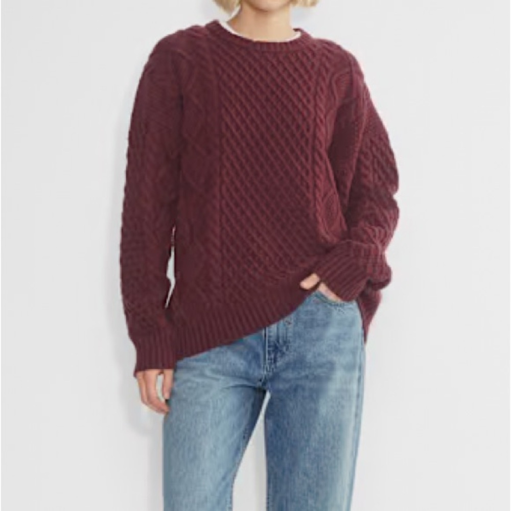 SUNDAY BEST PEGGY FISHERMAN SWEATER